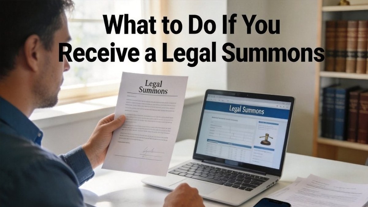 What to Do If You Receive a Legal Summons