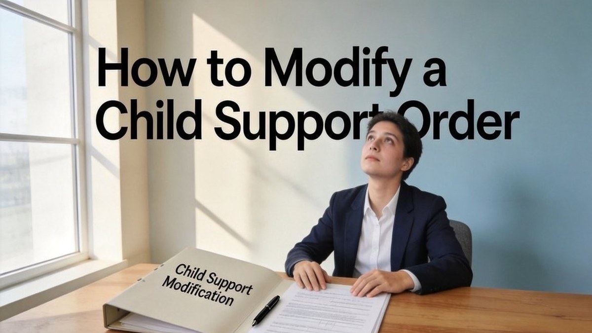 How to Modify a Child Support Order