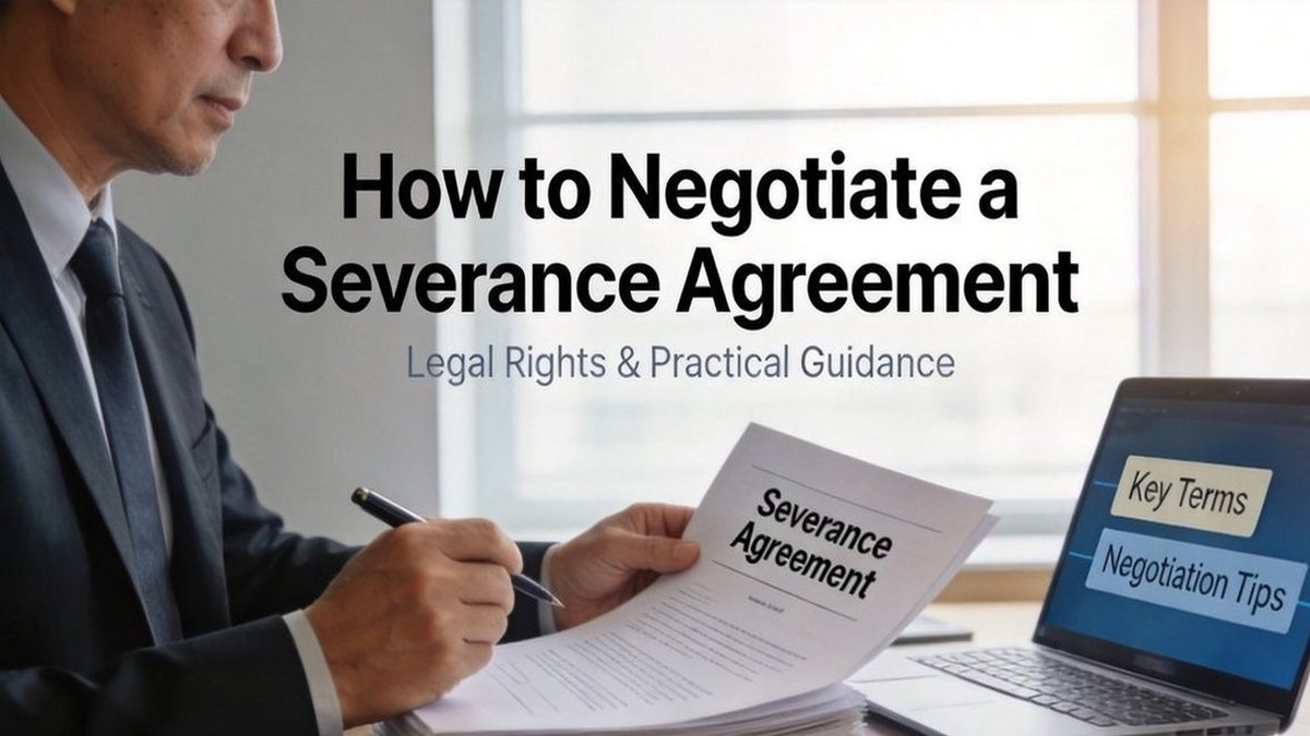 How to Negotiate a Severance Agreement