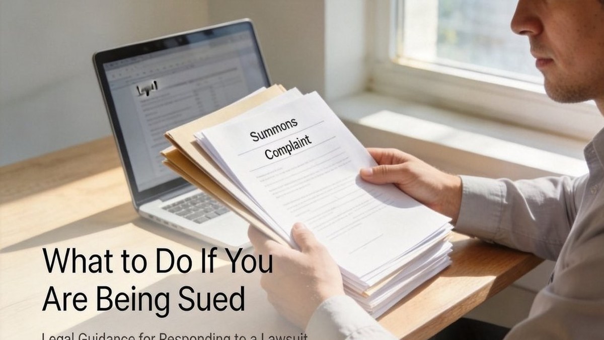 What to Do If You Are Being Sued